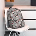 thumbnail image 3 of Goofa Halloween Gnome Pattern Lightweight Student Backpack for School, Water-Resistant, Adjustable Straps, Fits 15" Laptop, Multiple Pockets for Books, Accessories, 3 of 6