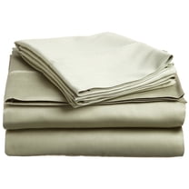 Blue Nile Mills Egyptian Cotton Solid 800-Thread Count Deep Pocket Sheet Set, California King, Sage
