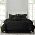 thumbnail image 5 of Lux Decor Collection 10-Piece Queen Comforter Set with Sheets - Queen Size Bedding Set, Black, 5 of 8