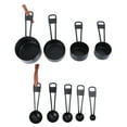 thumbnail image 4 of WHAMVOX  9 Pcs Stainless Rice Spoon Multi-purpose Scoop Spoons Baking Teaspoon Measure Black, 4 of 8