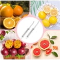 thumbnail image 7 of Stainless Steel Grapefruit Knife -Happon 2 Pack Grapefruit Peelers,Curved Serrated Bread Knife for Kitchen - Fruit Knife - Kitchen Knife Curved Carving Tool, 7 of 7