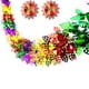 thumbnail image 2 of Guirnaldas navideñas 3D de papel de aluminio, adornos navideños coloridos para hacer tú mismo, guirnaldas flexibles para celebraciones, guirnaldas colgantes festivas para bodas, 2 of 5