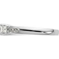 thumbnail image 3 of 14K White Gold 3-Stone Diamond Semi-Mount Engagement Ring (Size 7) Made In India rm3007e-050-waa, 3 of 5