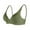 Green, variant on Kaemgyyd Seamless Bra for Women Soft Stretch V Neck Padded Bralette Breathable No Underwire Adjustable Spaghetti Strap Bralettes