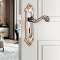 thumbnail image 4 of Lipstore European Style Door Handle for Home and Guard Sturdy Metal Vintage Door Lock Style L, 4 of 8