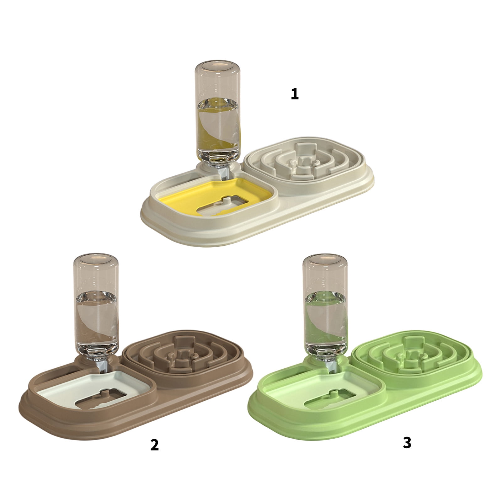 Dog Bowl Treat Feeder with Water Dispenser Slow Feeding Bowl for Cats Digestive Prevent Feeder Watering Supply