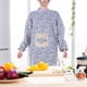 thumbnail image 2 of Delantal ajustable con pechera de Dacron con bolsillos, delantal de cocina de alta calidad para cocinar y hornear (azul), 2 of 7