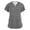Black, variant on Scrub Tops Women Plus Size V-Neck Short Sleeve Classic Plaid Women Shirt Nursing Uniforms with Pocket