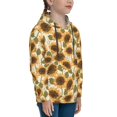 thumbnail image 3 of Kdxio Autumn Sunflowers Pattern Boys Athletic Unisex Boys Girls Hoodie with Pocket Sweatshirts-Medium, 3 of 6
