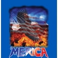 thumbnail image 2 of Americana 'Merica Eagle Adult Blue Long Sleeve Hoodie-XXL, 2 of 3