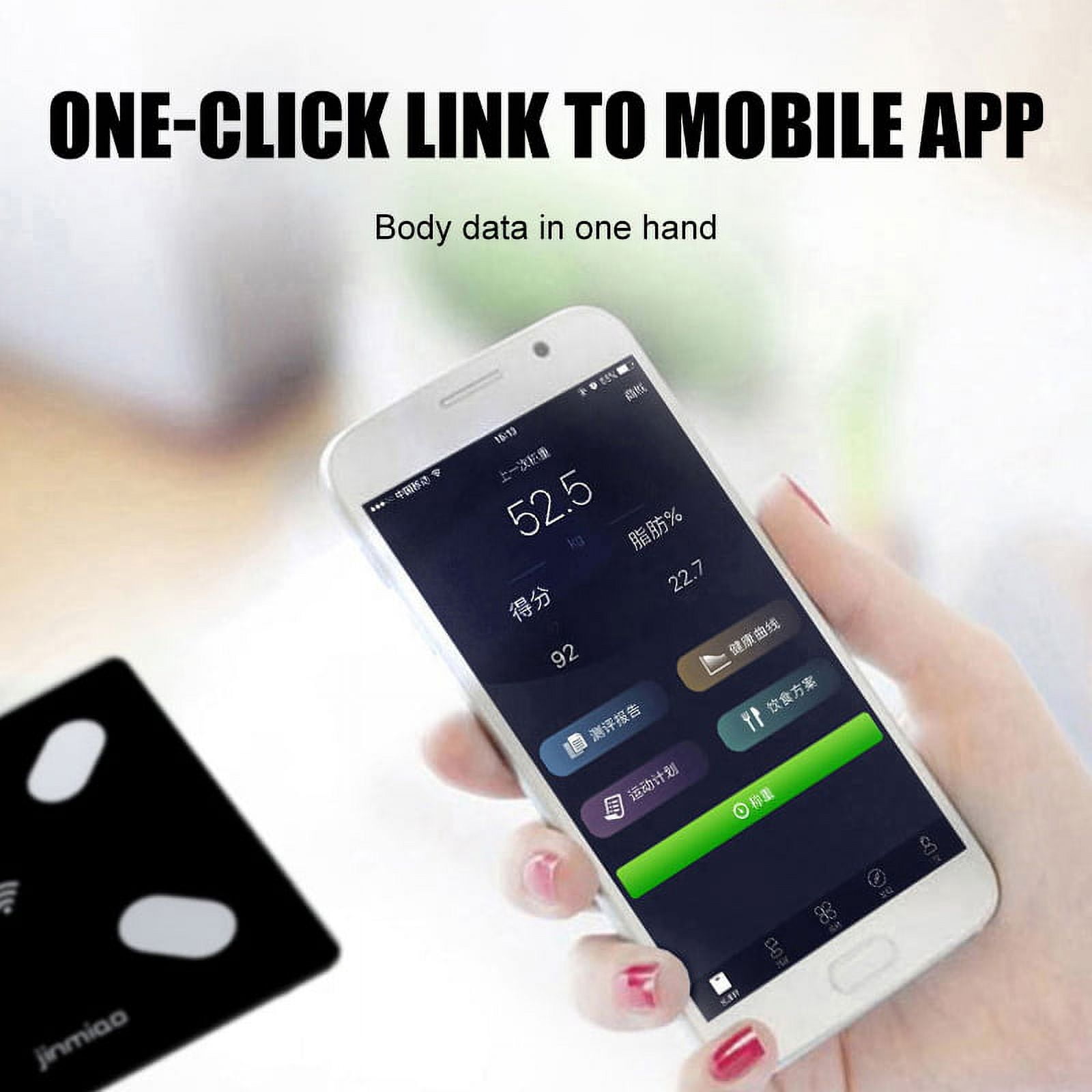 EIMELI Scales for Body Weight, Bathroom Digital Weight Scale for Body Fat, Smart Bluetooth Scale for BMI, and Weight Loss, Sync 13 Data with Other Fitness Apps