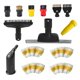 thumbnail image 1 of Window Nozzle Scraper Round Brush Steam Mop Set for Karcher SC1 SC2, 1 of 5