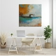 thumbnail image 2 of Stupell Industries Abstract Country Farmhouse Landscape Orange Blue Sky Abstract Painting Gallery Wrapped Canvas Print Wall Art, 36 x 36, 2 of 6