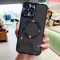 thumbnail image 5 of Electroplated Glitter Super Strong Magnetic Hard Hole Phone Case Suitable For IPhone15Promax/14Pro/13/12Promax/12Pro/11Promax/11 Protective Case, 5 of 5
