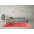 thumbnail image 3 of Ahgly Company Indoor Round Oriental Red Traditional Area Rugs, 3' Round, 3 of 4