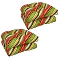 thumbnail image 1 of Blazing Needles Outdoor Rounded Back Chair Cushion, 19" x 19", Browning Garden 4 Count, 1 of 1