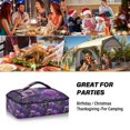 thumbnail image 7 of Iauyy Casserole Carrier for Hot Food Insulated Casserole Travel Carry Bag with Lid Food Warmer Bag for Party/Picnic,Purple Artistic Style, 7 of 7