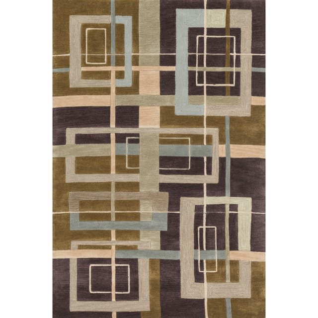 Abacus Mocha / Multi - 1'-6 "x 1'-6" Sample Swatch Loloi II ABACAC-05MCML160S