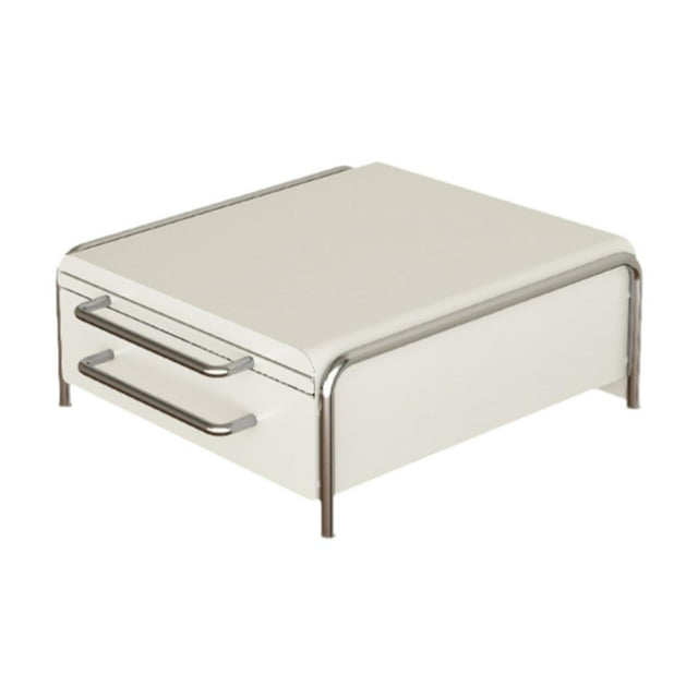 Siruishop Coffee Pod Drawer Practical Coffee Machine Base Coffee Pod Storage Container White