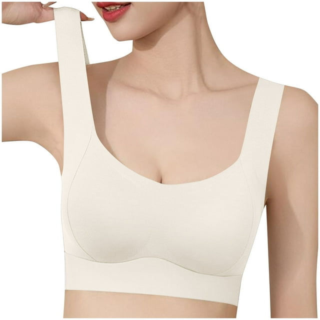 Timegard Seamless Bras for Women with Support Wirefree Full Coverage Smoothing Comfortable Everyday Bras