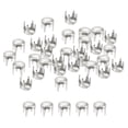 thumbnail image 1 of 200Pack Studs Redondos en Cúpula de 3.5mm Plata para Manualidades de Cuero, Ropa, Cinturones, Bolsas y Zapatos, 1 of 7