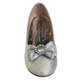 thumbnail image 4 of Badgley Mischka Low Heeled Ballerinas (Little Kid Sizes), Silver Shimmer, 11, 4 of 8