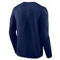 thumbnail image 3 of Men's Logo Athletic Navy Cleveland Guardians Heart & Soul Long Sleeve T-Shirt, 3 of 3