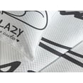 thumbnail image 4 of Ambesonne Sloth Quilted Bedspread Set 2 Pcs, Cartoon Funny Words, Twin Size, Grey Pink, 4 of 5