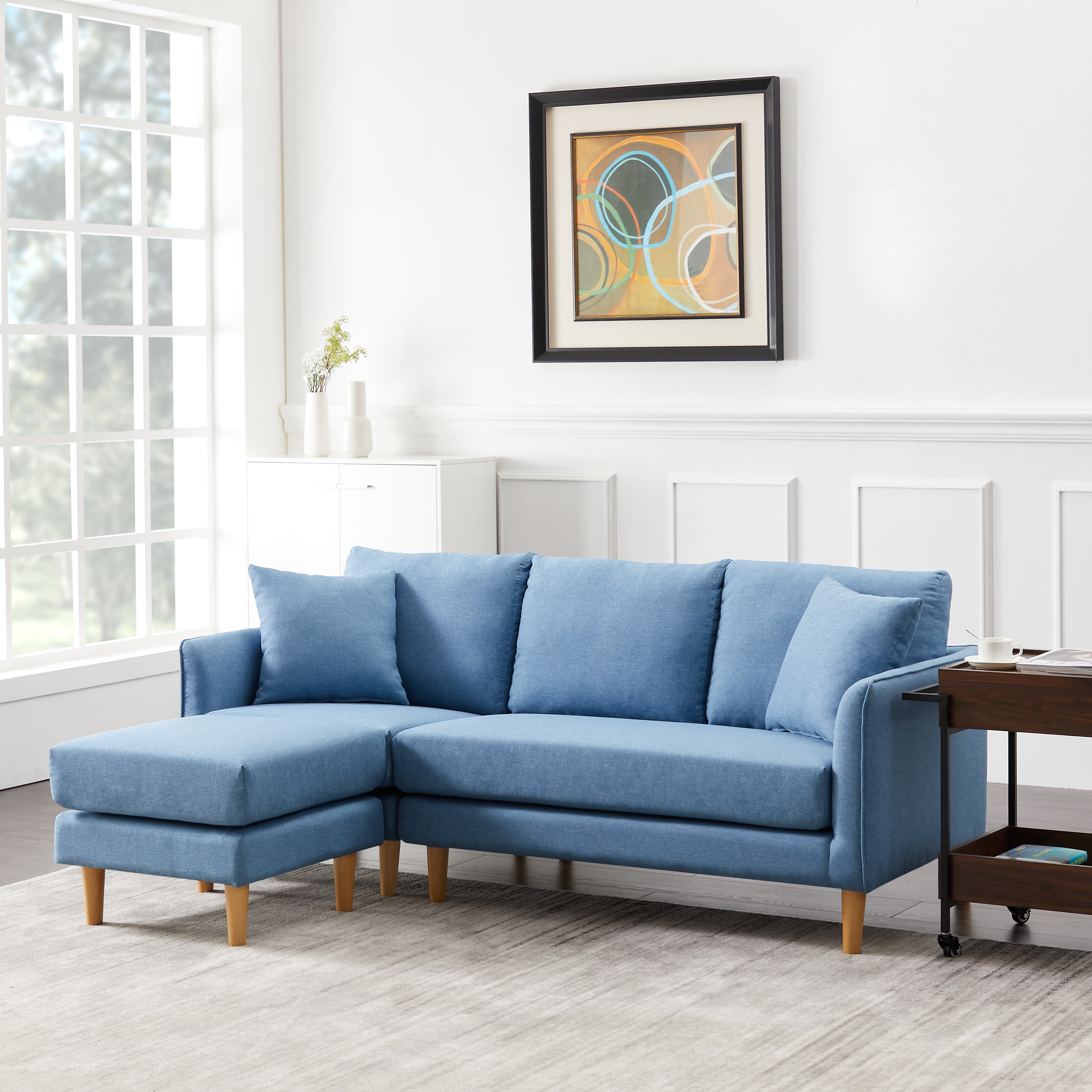 Uhomepro Convertible Sectional Sofa Couch, 74