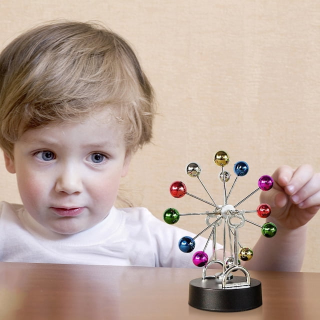 Meitianfacai Perpetual Motion Desk Toy Revolving Balls Physics Science Toy