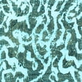 thumbnail image 1 of Ahgly Company Indoor Square Abstract Light Blue Modern Area Rugs, 8' Square, 1 of 4