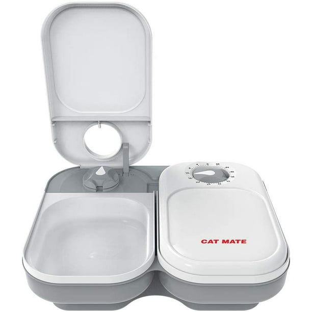 Cat Mate C200 2 Meal Automatic Pet Feeder, BPAFree, 48 HourTimer, and