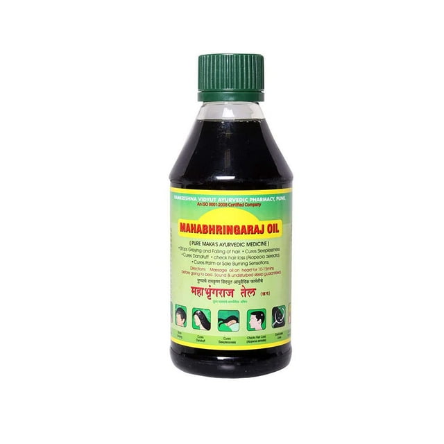 RVAP Aceite Mahabhringraj 500ml | Aceite ayurvédico puro de MaKa indio para el cuidado del cabello | Enriquecido con varias hierbas e ingredientes indios (17 fl oz)