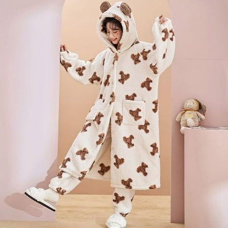 

DanceeMangoo Winter Pyjamas Plus Size XXL пижама женская Women Sleepwear Medium Style Pajamas женский Intensification pijamas Loose Version