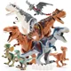 thumbnail image 2 of Figuras de dinosaurios grandes de Jurassic Dino World, bloques de construcción, Velociraptor, T-Rex, Triceratops, Indominus Rex, juguetes para niños, 2 of 5