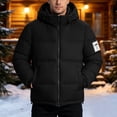 thumbnail image 2 of Zynoxe Winter Jackets for Men Classic Stand Collar Zip Up Jacket Comfy Warm Long Sleeve Puffer Jacket Versatile Solid Color Causal Overcoat with Zipper Pockets, 2 of 8