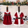 thumbnail image 3 of Funda navideña para botella de vino, decoración de Mesa para el hogar, regalo de Navidad, 2020, 1 unidad, 3 of 4