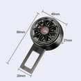 thumbnail image 6 of For Audi Q5 Car Seat Belt Clip Rotating wheel hub design Extension Plug Aluminum Alloy Seatbelt Extender Accessories, 6 of 10