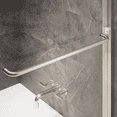 thumbnail image 3 of Seawin 44-48 in. W x 76 in. H Verona Light Sliding Bypass Frameless Shower Door -  1/4 in. (6 mm)  Clear Tempered Glass with NanoShield Glass Coating (Brushed Nickel), 3 of 13