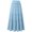 Light Blue, variant on Sentmoon Skirt Elastic Waist Midi Skirts Delightful Solid Color with Pockets Regular Fit Midi Skirts for Women for Travel and Vacation S-2XL