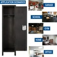 thumbnail image 3 of STANI Metal Locker Steel Storage 55.1" Wardrobe Cabinet,Office School Gym Bedroom Metal Storage Locker Cabinets for Employees Students Steel Locker, 3 of 8
