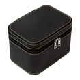 thumbnail image 1 of Caja de almacenamiento para pulseras, caja para brazaletes, para aniversarios, día de la madre, viajes Beige negro, 1 of 8