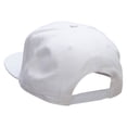 thumbnail image 3 of Keep On Running Embroidered Superior Cotton Twill Flat Bill Snapback Prostyle Cap - White OSFM, 3 of 5