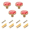 thumbnail image 2 of Kitchen Cabinet Knobs Cabinet Handles 1.25 inch Diameter Zinc Alloy Beautiful Cherry 4 Pack, 2 of 9