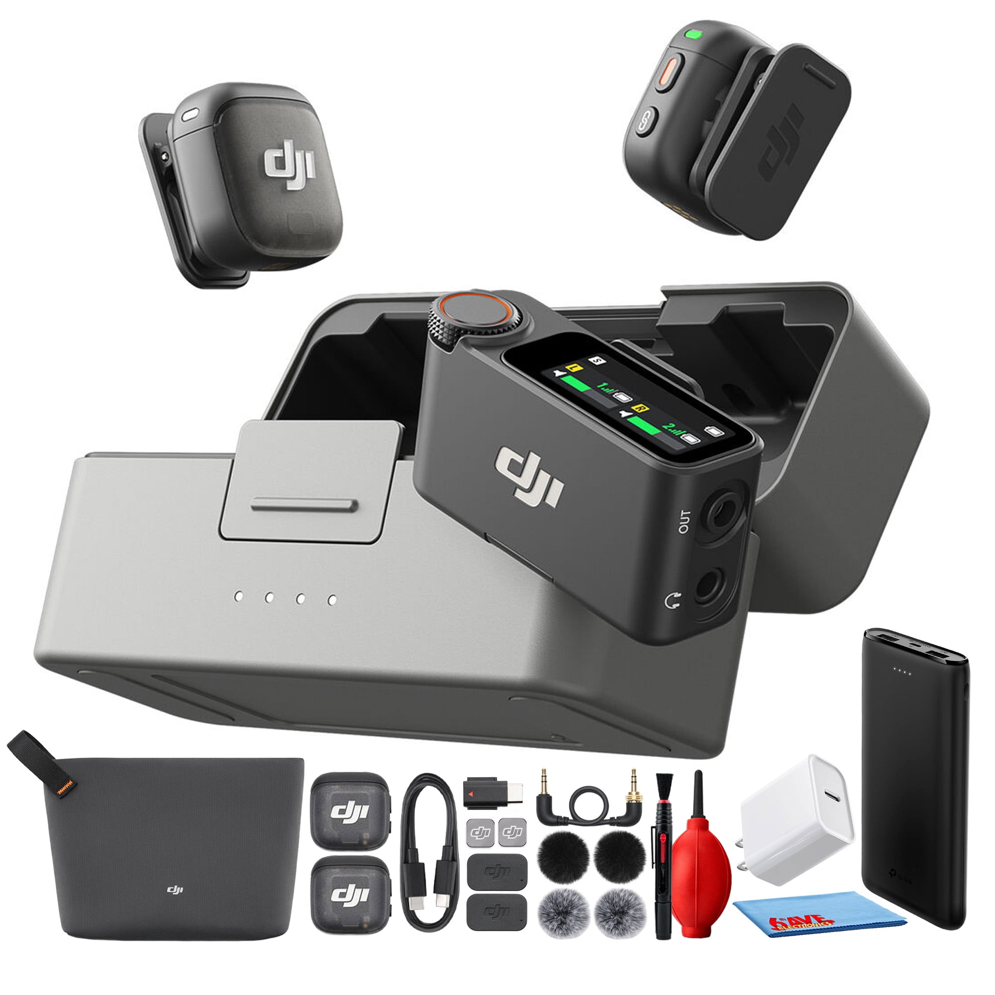 DJI Mic 3 2-Person Wireless Microphone System | Camera & Smartphone Compatible