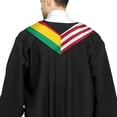 thumbnail image 4 of DABOYOZHZH Guinea Mix United States Flag Graduation Stole Sash For Study Aboard International Students, 4 of 9