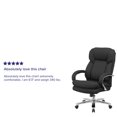 thumbnail image 2 of HERCULES Series 24/7 Intensive Use Big & Tall 500 lb. Rated Black Leather Executive Swivel Chair with Loop Arms, 2 of 9