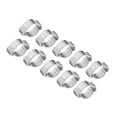 thumbnail image 4 of Abrazadera de Manguera de dos Orejas Galvanizada de Hierro Chapado en Zinc de 10 Uds., 523 mm para tubo de gasolina fule, Abrazadera de Manguera de 2 Orejas, 4 of 7