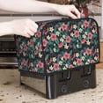thumbnail image 7 of Xecao Green Tropical Leaves Print 2 Slice Toaster Cover with Pockets, Small Appliance Cover, Dust and Fingerprint Protection, Machine Washable, 7 of 7