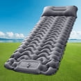 thumbnail image 4 of Colchoneta inflable para dormir colchones de aire plegables para acampar con rebote automático (gris) Likrtyny Para Estrenar, 4 of 9